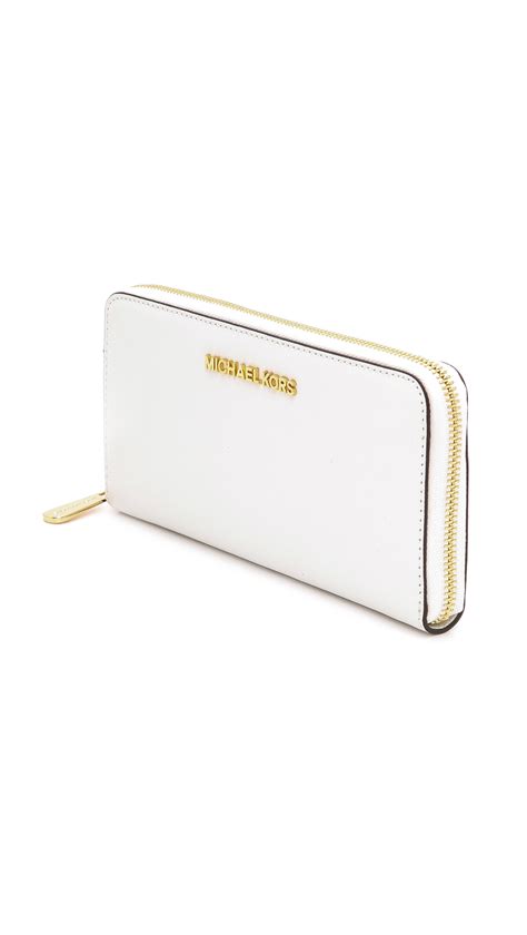 white studded michael kors wallet|michael kors optic white wallet.